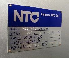 Photo Used NTC MBS1000C For Sale