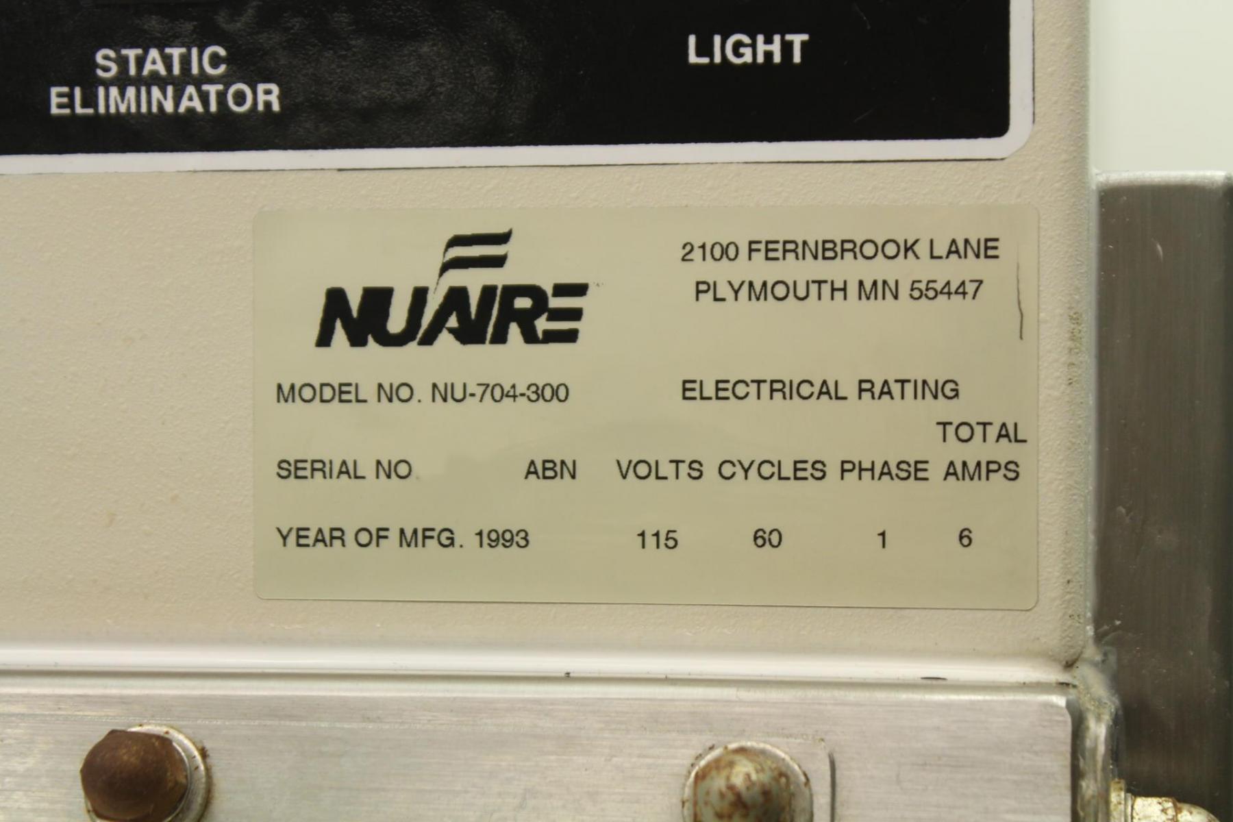 圖為 已使用的 NUAIRE NU-704-300 待售