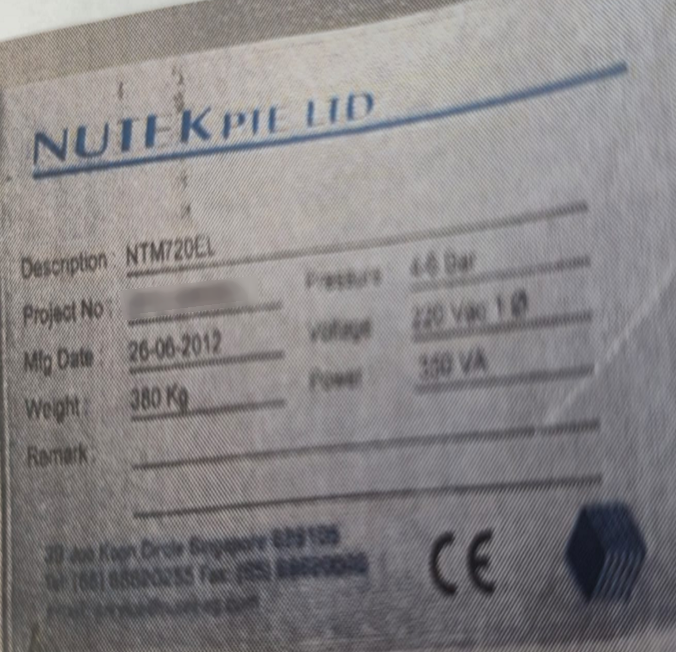 Foto Verwendet NUTEK NTM 0720 EL Zum Verkauf