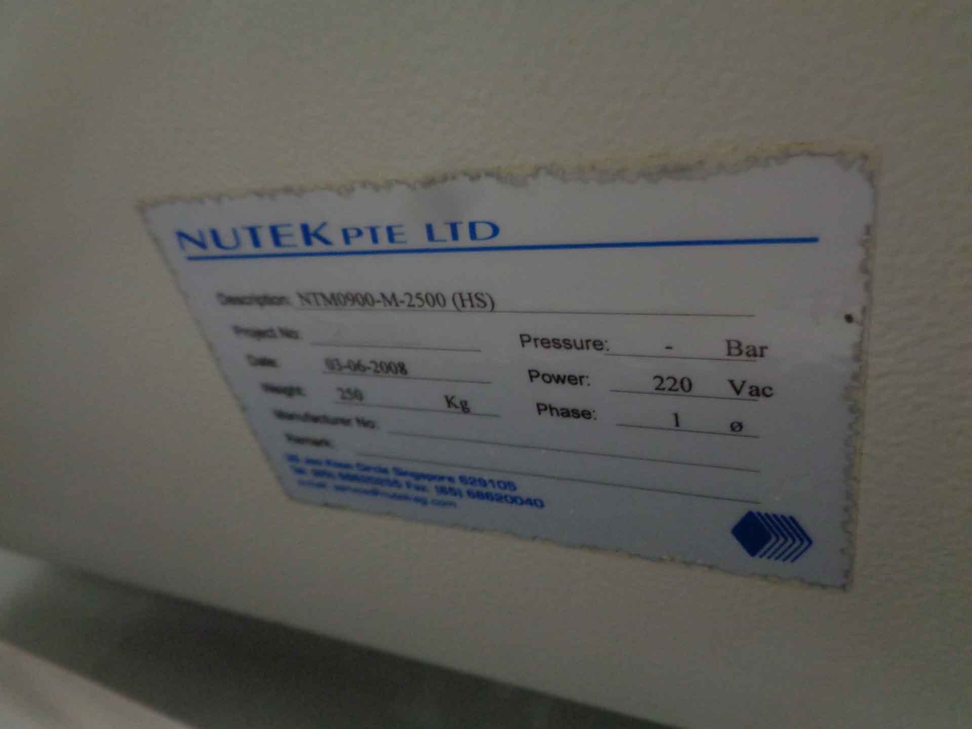 Photo Used NUTEK NTM 0900-M-2500 (HS) For Sale