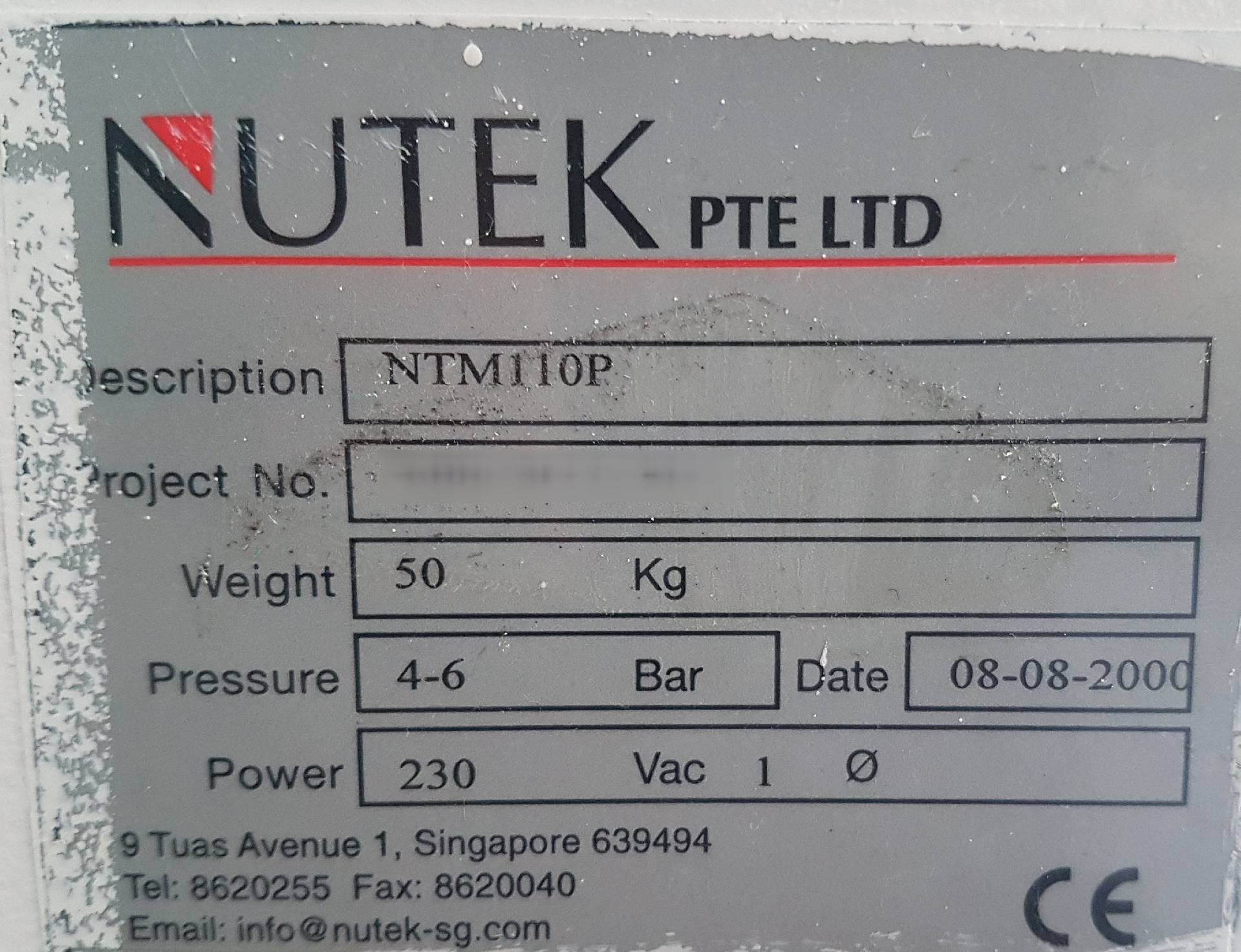 Foto Verwendet NUTEK NTM 110P Zum Verkauf