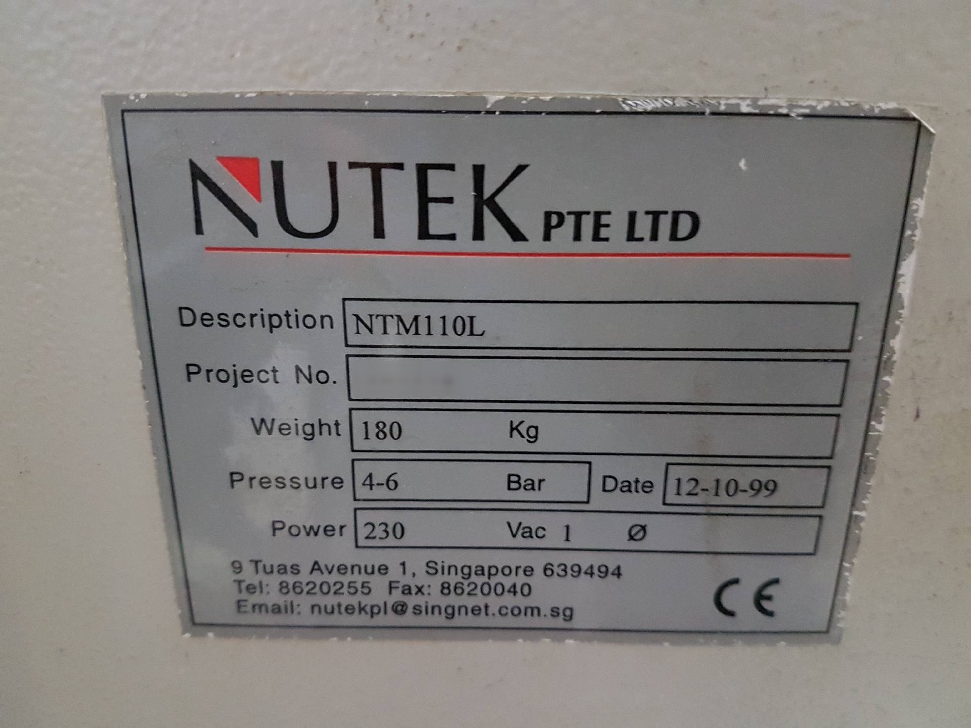 フォト（写真） 使用される NUTEK NTM 110UL 販売のために