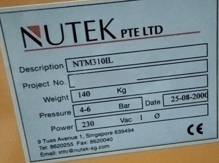 圖為 已使用的 NUTEK NTM 310IL 待售