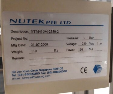 NUTEK NTM 410M-2550-2 #9281629