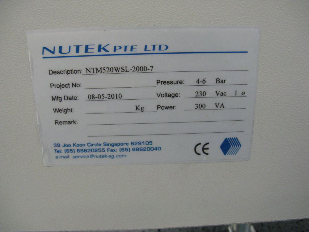フォト（写真） 使用される NUTEK NTM 520WSL-2000-7 販売のために