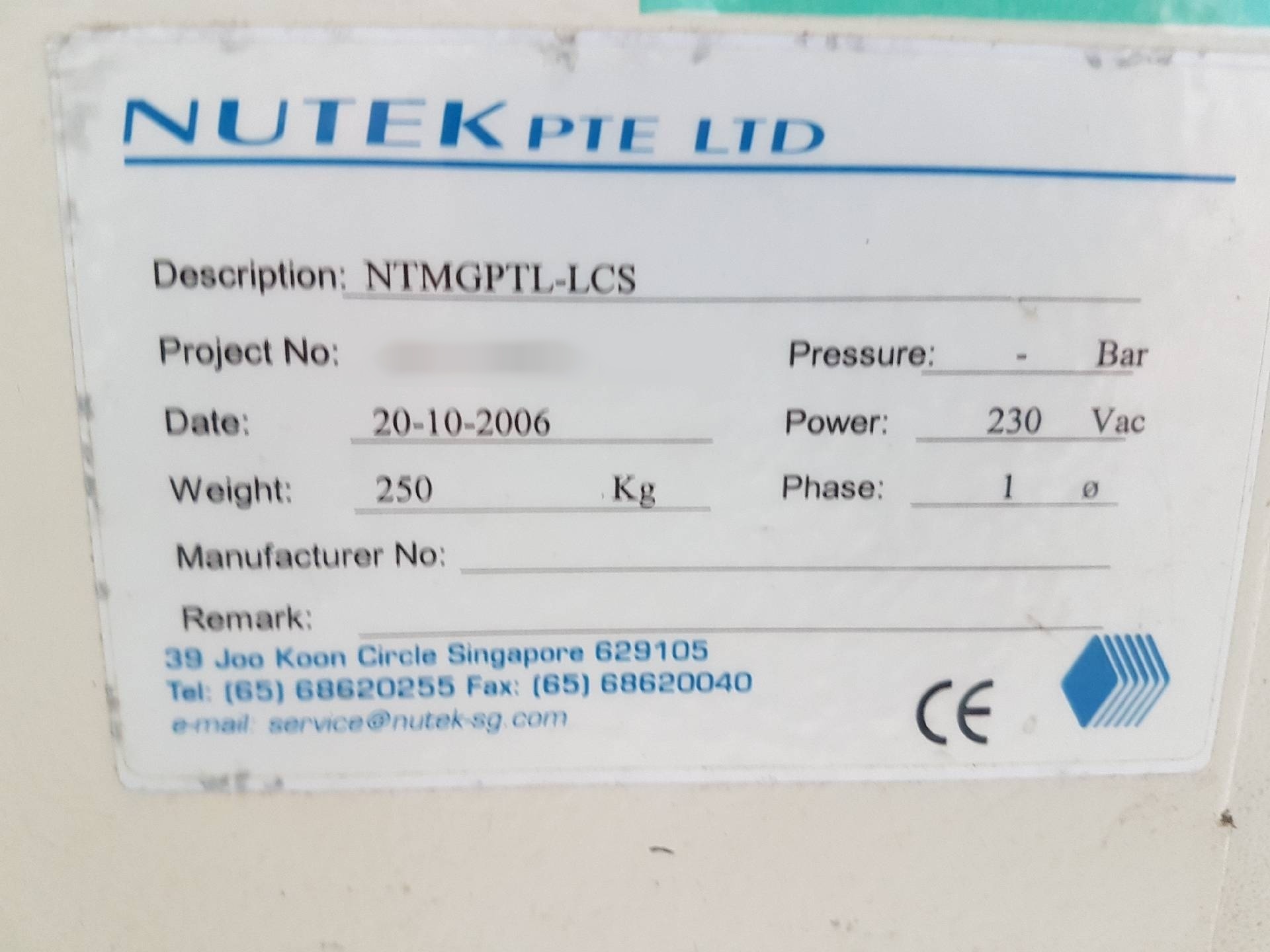 フォト（写真） 使用される NUTEK NTM GPTL-LCS 販売のために