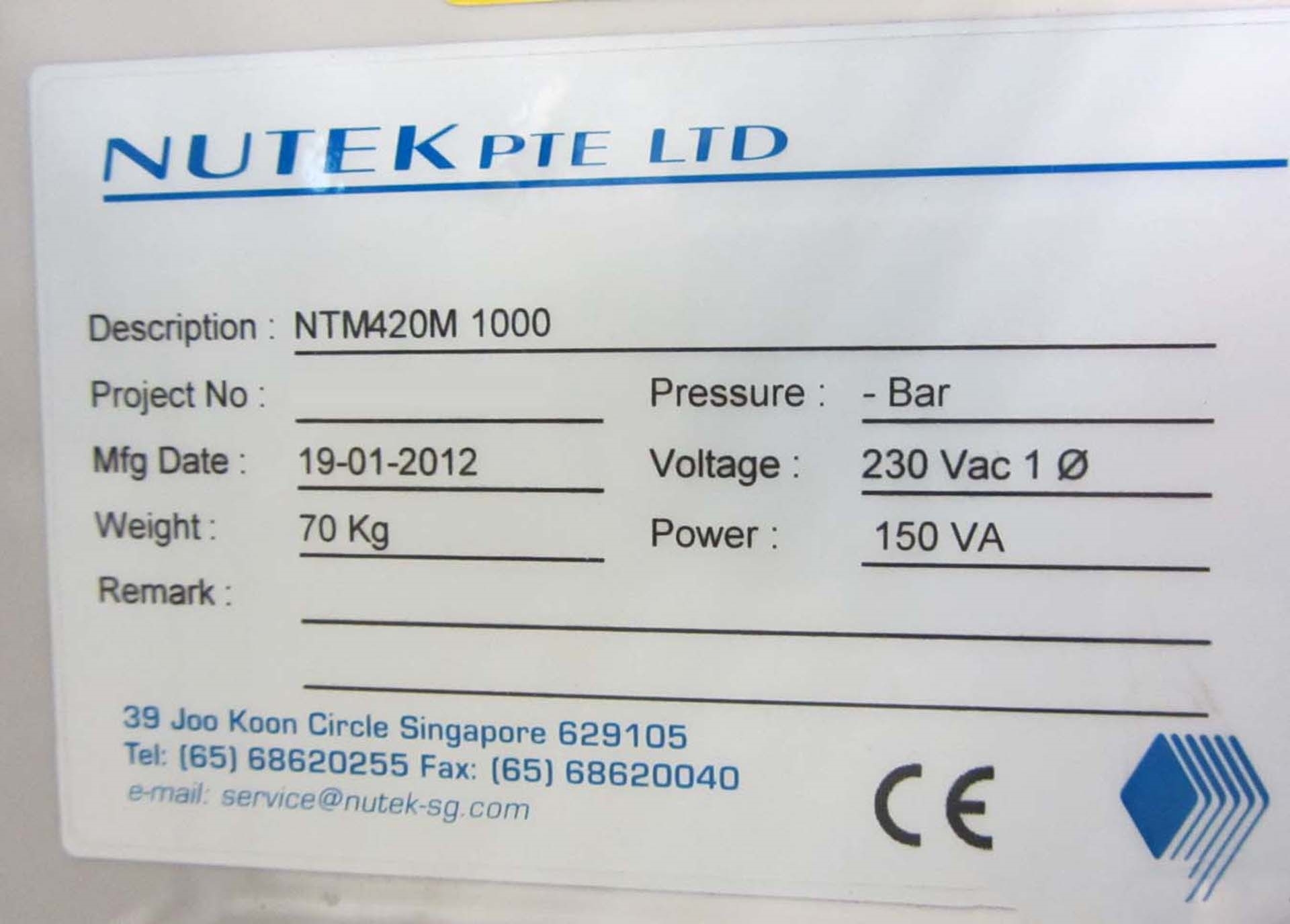 Photo Used NUTEK NTM420M 1000 For Sale