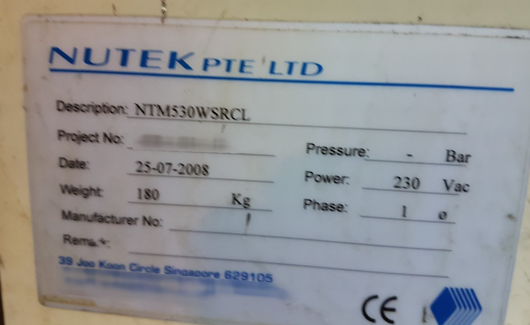 사진 사용됨 NUTEK NTM530WSRCL 판매용