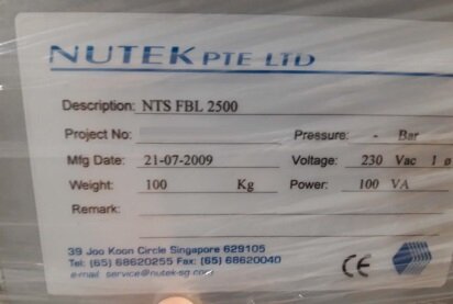 NUTEK NTS FBL 2500 #9281631