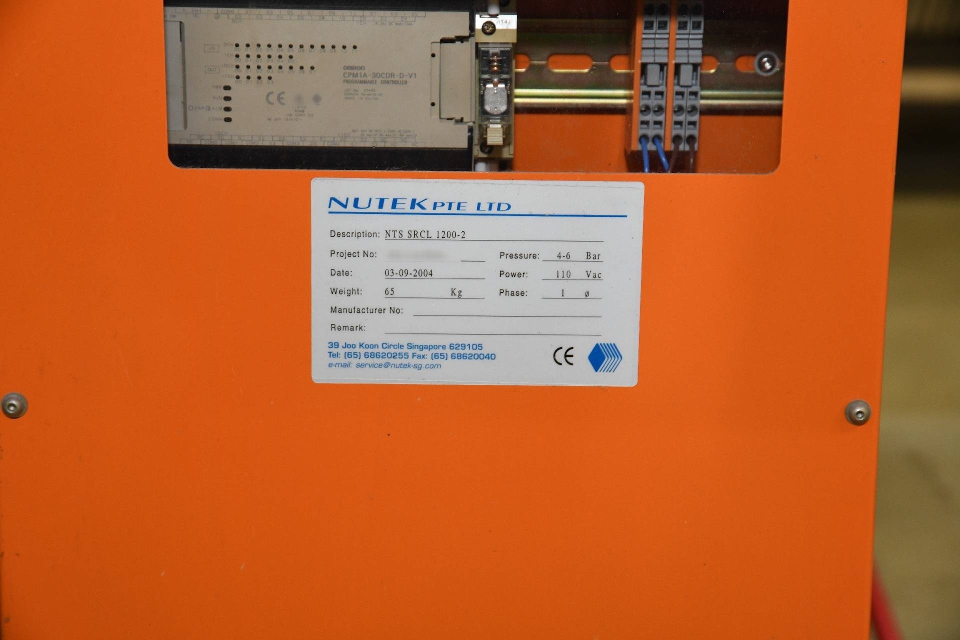 圖為 已使用的 NUTEK NTS SRCL 1200-2 待售