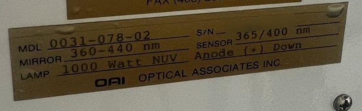Photo Used OAI J500 For Sale