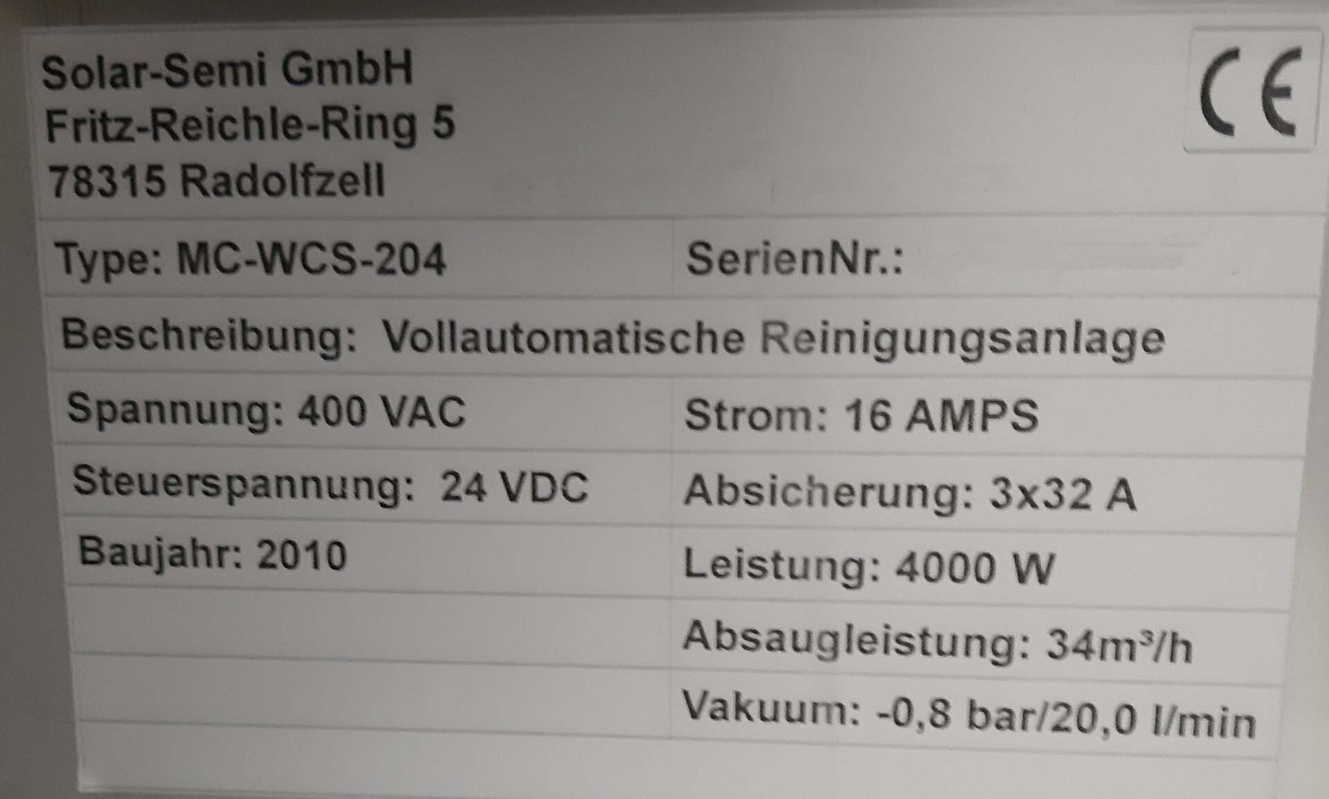 Foto Verwendet OBDUCAT / SOLAR-SEMI MC-WCS-204 Zum Verkauf