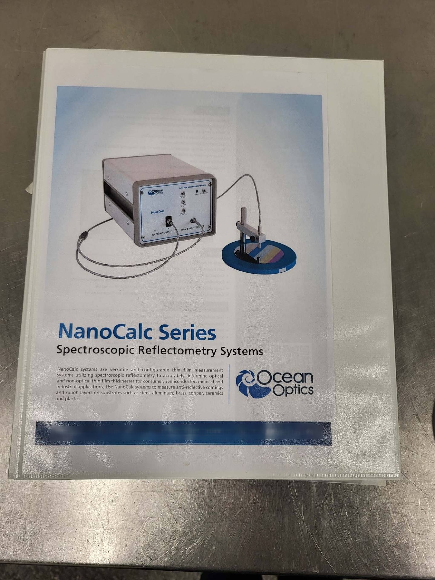 圖為 已使用的 OCEAN OPTICS NanoCalc-VIS 待售