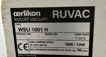 フォト（写真） 使用される OERLIKON LEYBOLD Ruvac WSU1001 H 販売のために