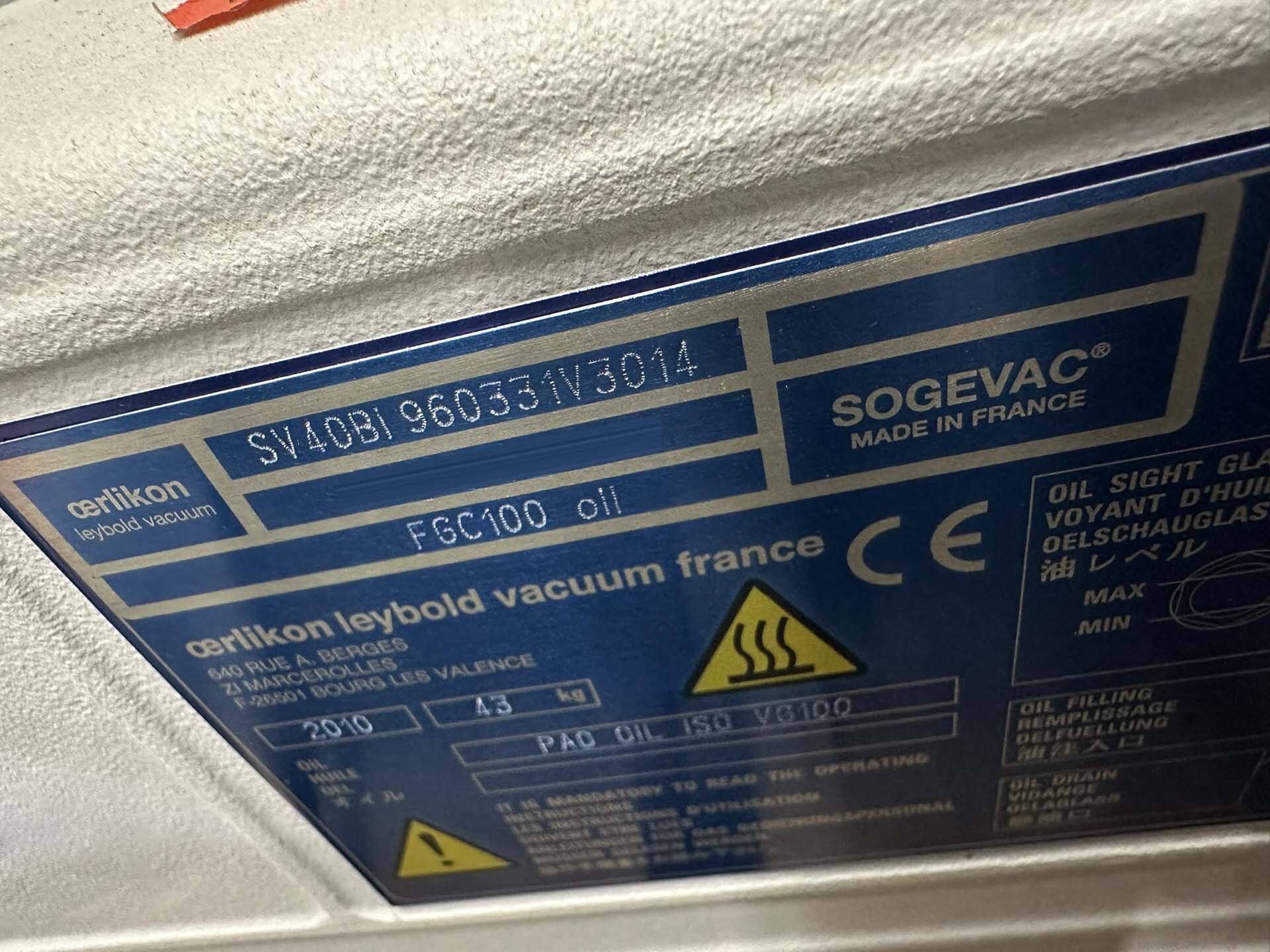 フォト（写真） 使用される OERLIKON LEYBOLD Sogevac SV40-SV65 BIFC 販売のために