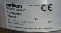 Foto Verwendet OERLIKON / LEYBOLD Turbovac TMP 361 Zum Verkauf