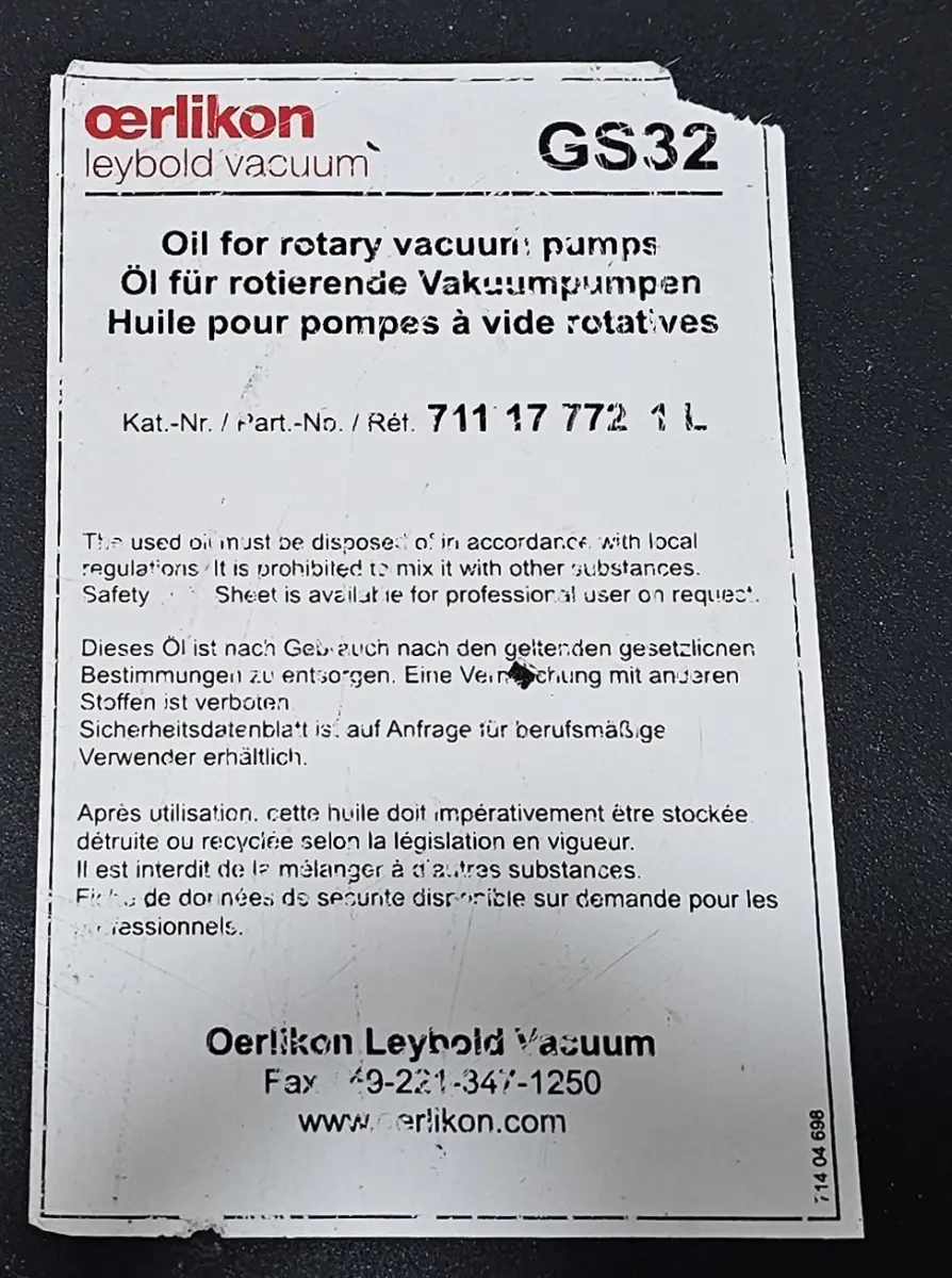 图为 已使用的 OERLIKON GS32 待售