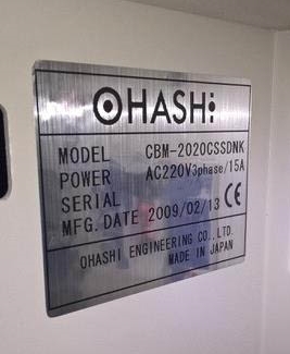 Photo Used OHASHI CBM-2020CSSDNK For Sale