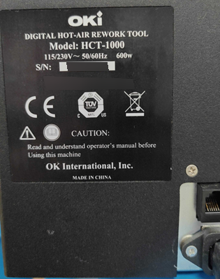 사진 사용됨 OKI HCT-1000 판매용