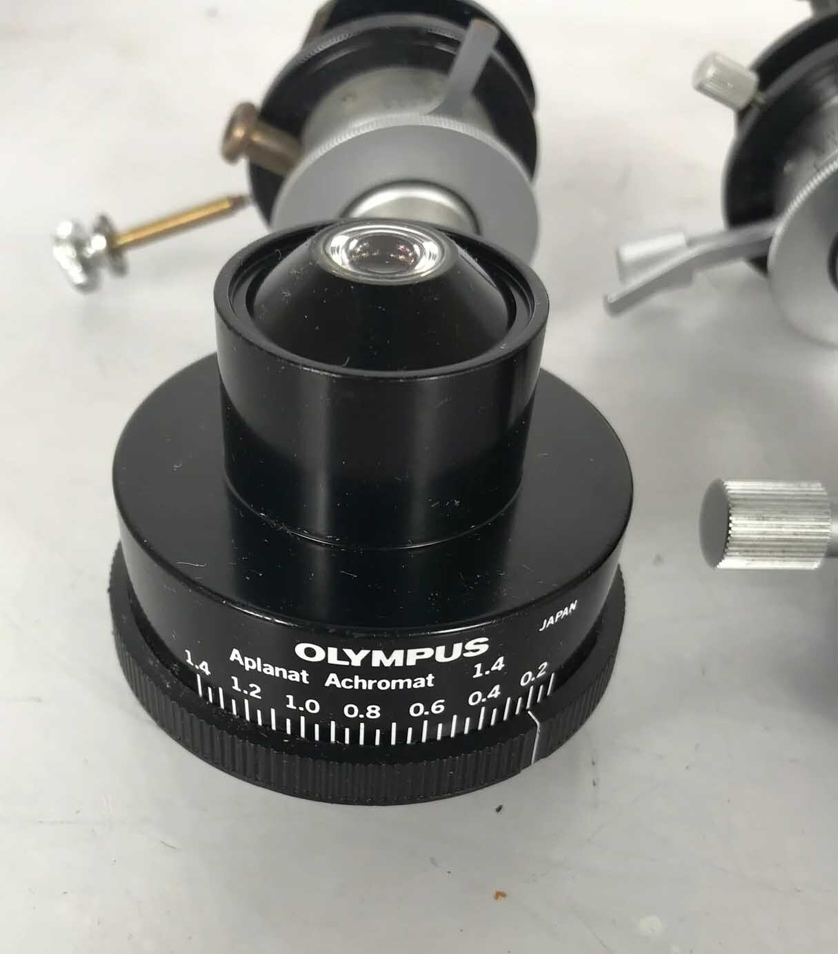 Photo Used OLYMPUS / LEITZ Condenser lenses for Microscope For Sale