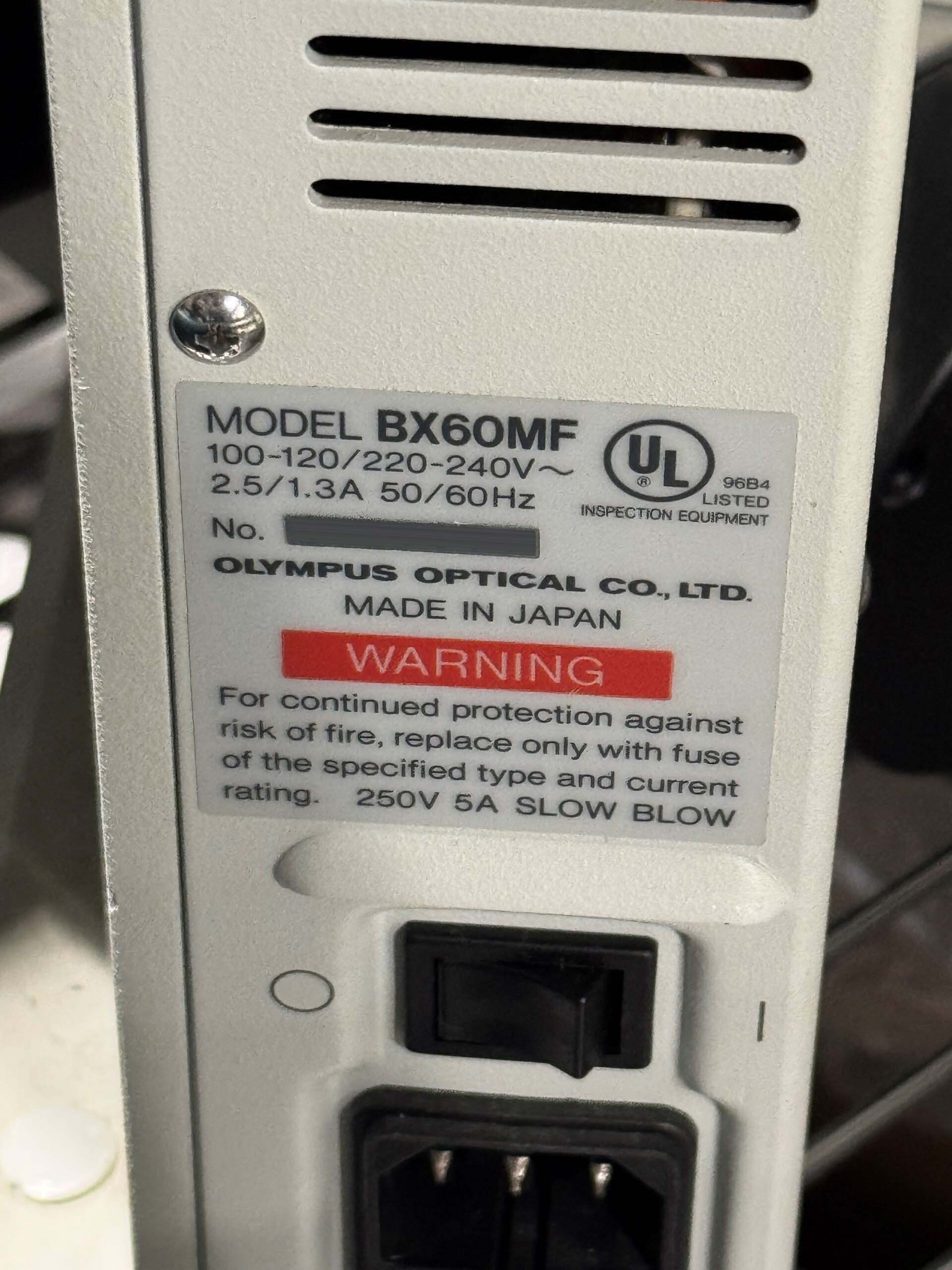 사진 사용됨 OLYMPUS BX60MF 판매용