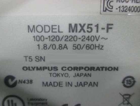 图为 已使用的 OLYMPUS MX51-F 待售