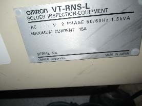Photo Used OMRON VT RNS For Sale