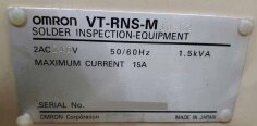 Photo Used OMRON VT RNS-MS 3G-FC For Sale