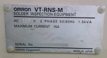 Photo Used OMRON VT RNS-MS 3G-FC For Sale