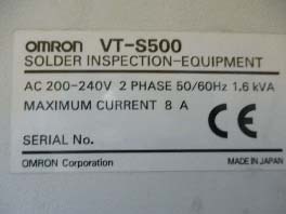 圖為 已使用的 OMRON VT-S500 待售