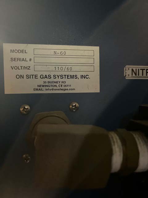 图为 已使用的 ON SITE GAS SYSTEMS N-60 待售