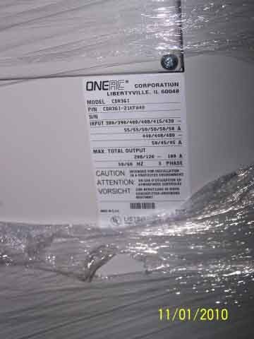 Photo Used ONEAC CDR361 Chloride For Sale