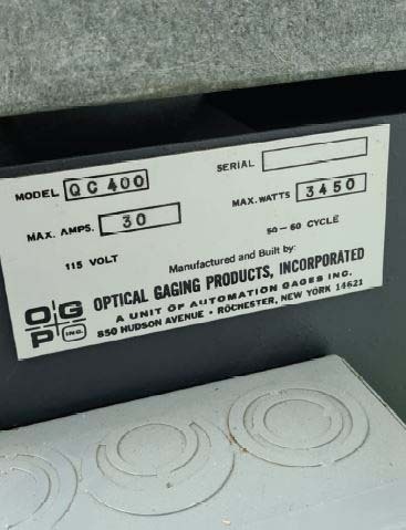Photo Used OPTICAL GAGING PRODUCTS / OGP QC 400 For Sale