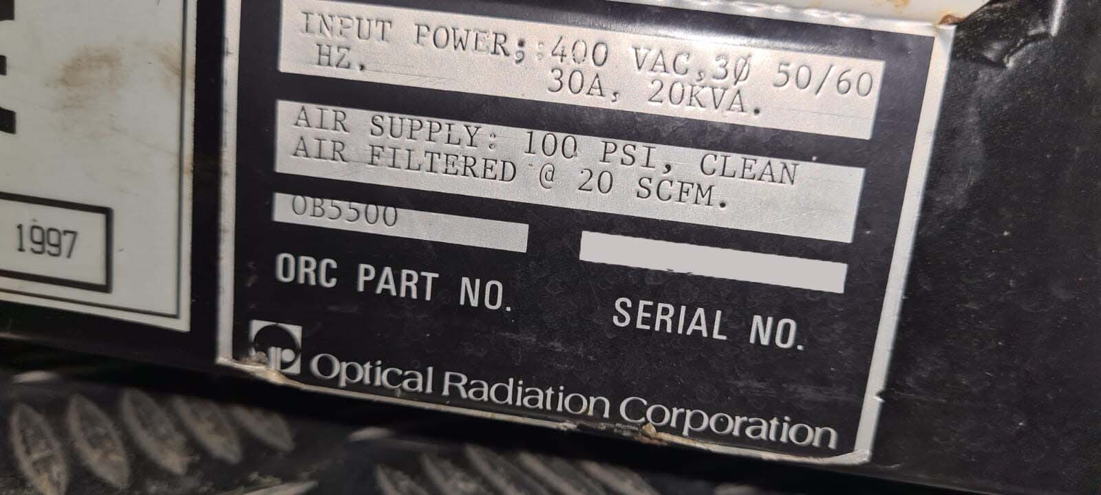 Foto Verwendet OPTICAL RADIATION OB 5500 Zum Verkauf