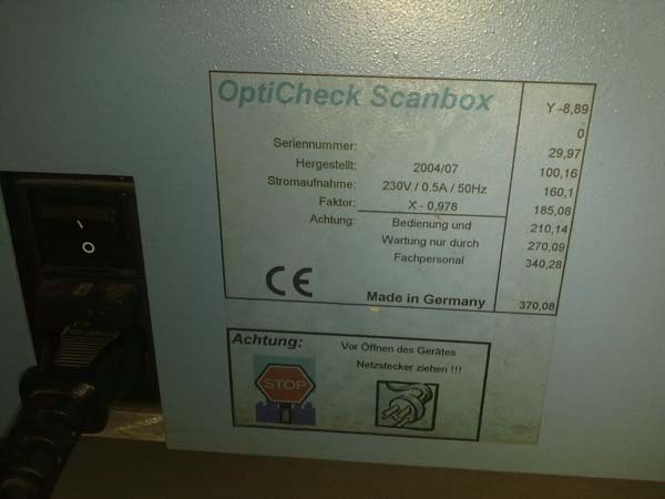 Foto Verwendet OPTICHECK ScanBox Zum Verkauf