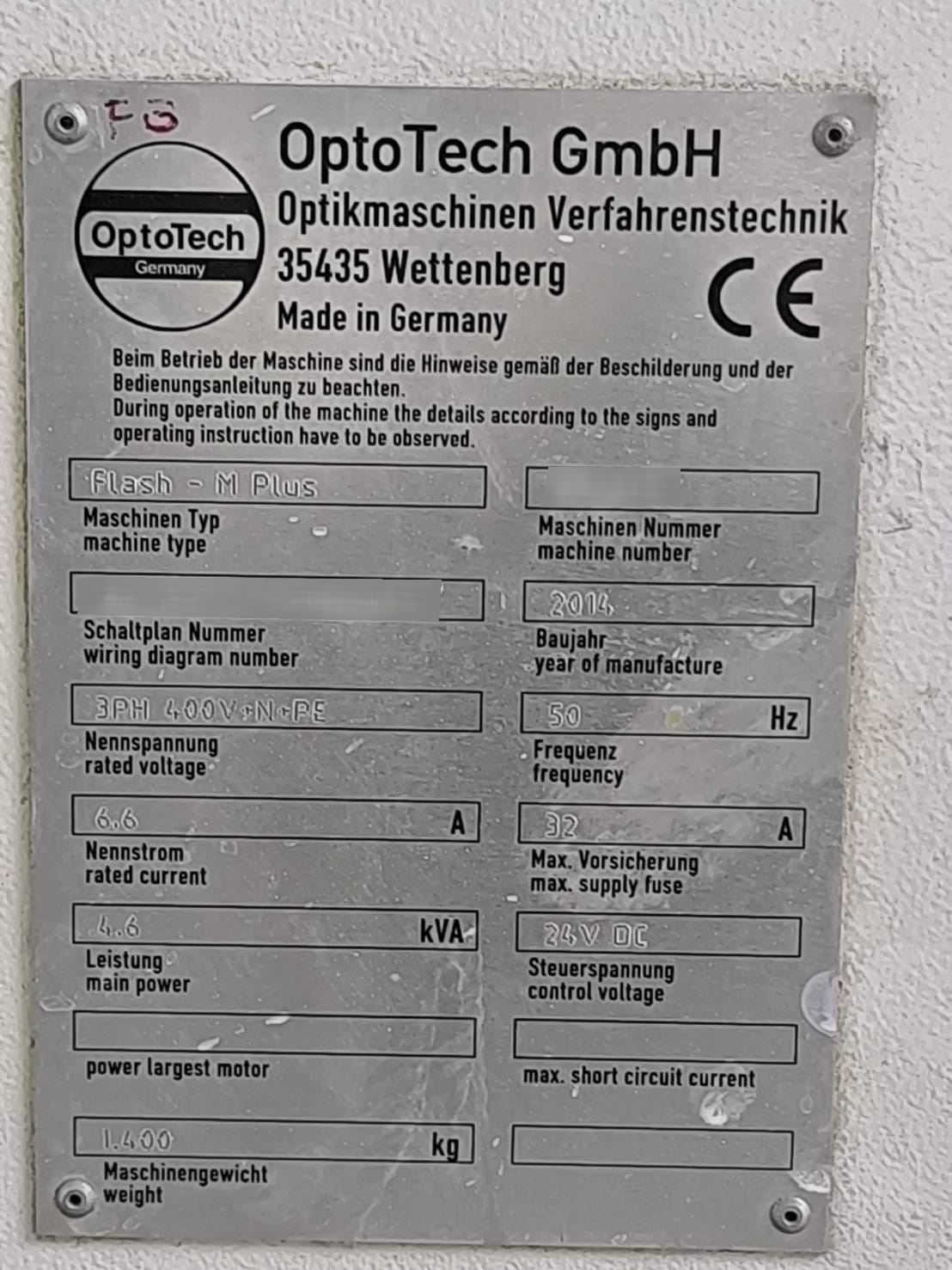 Foto Verwendet OPTOTECH ASM Flash‑M Plus Zum Verkauf