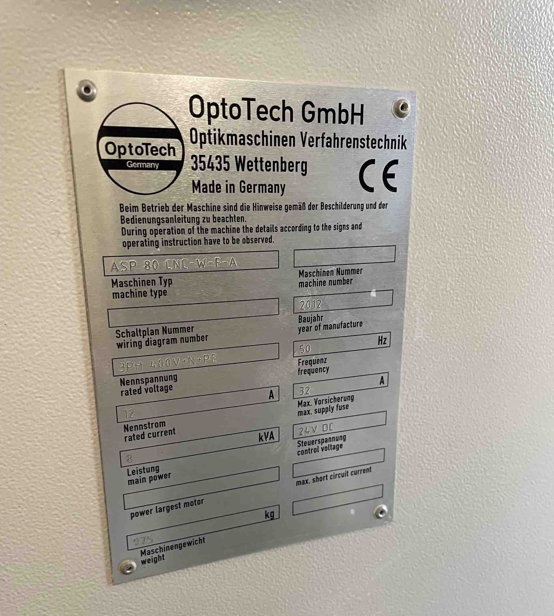 圖為 已使用的 OPTOTECH ASP 80 CNC-W-F-A 待售