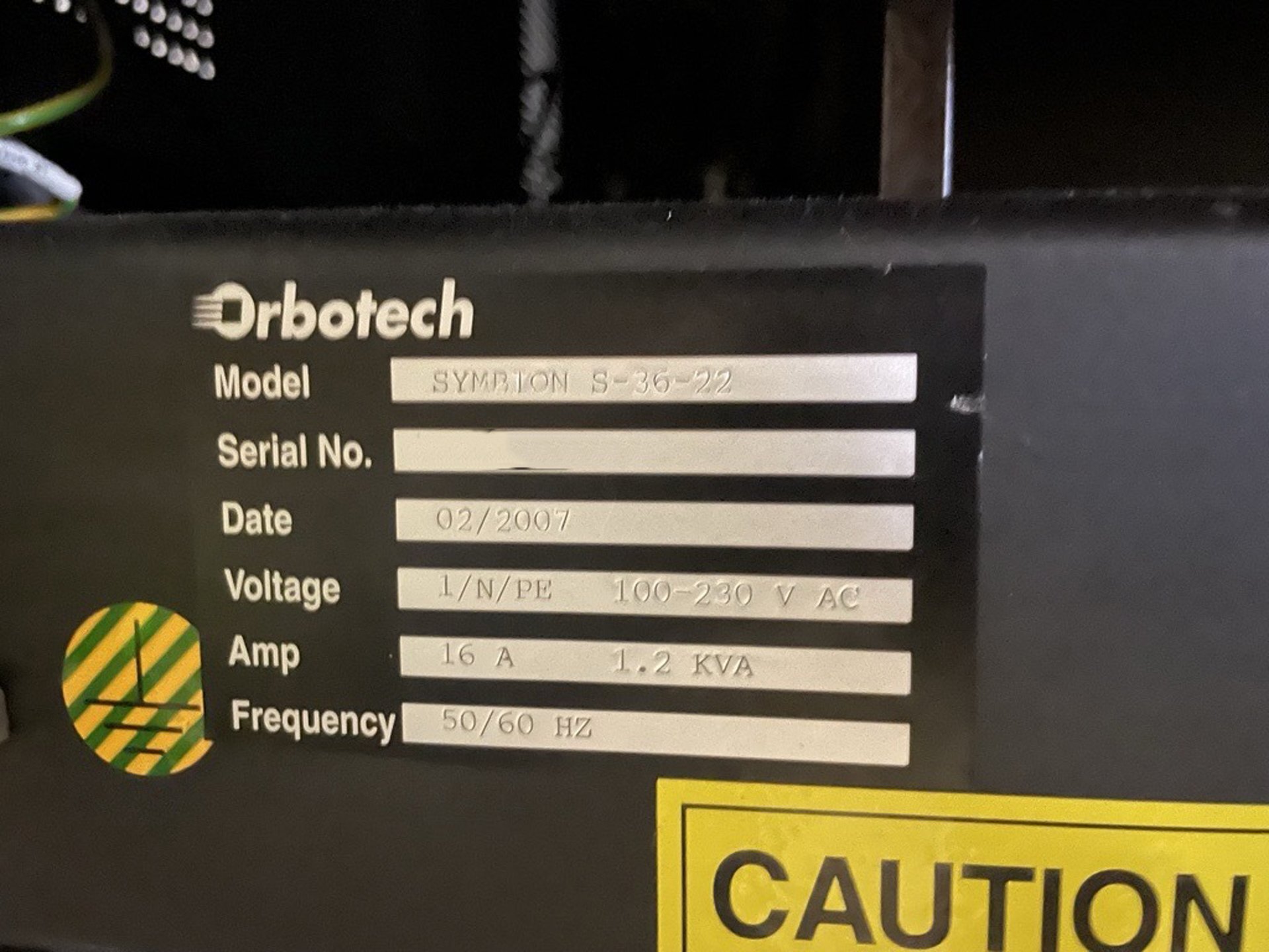 圖為 已使用的 ORBOTECH Symbion S-36-22 待售