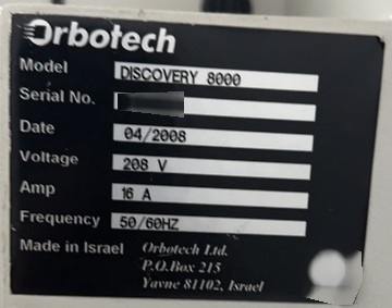 圖為 已使用的 ORBOTECH Discovery 8000 待售