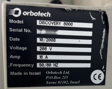 フォト（写真） 使用される ORBOTECH Discovery 8000 販売のために