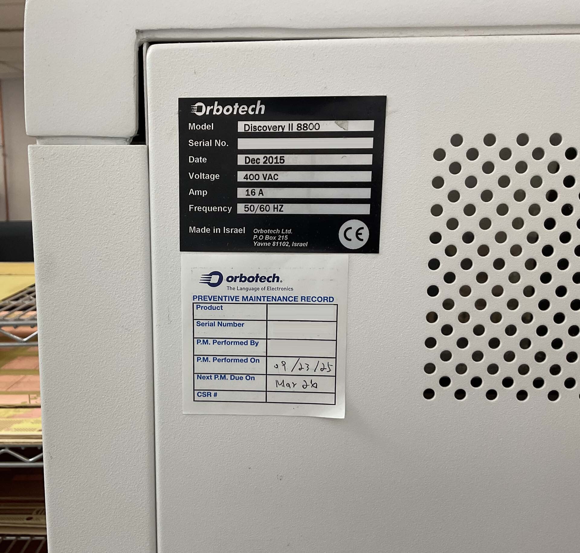 フォト（写真） 使用される ORBOTECH Discovery II 8800 販売のために