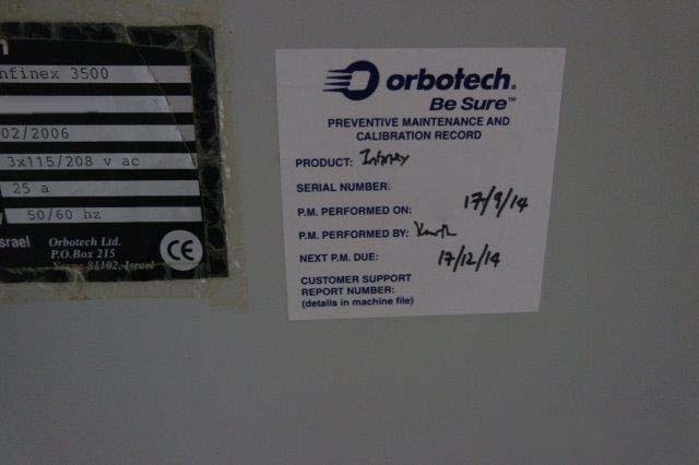 Photo Used ORBOTECH Infinex 3500 For Sale