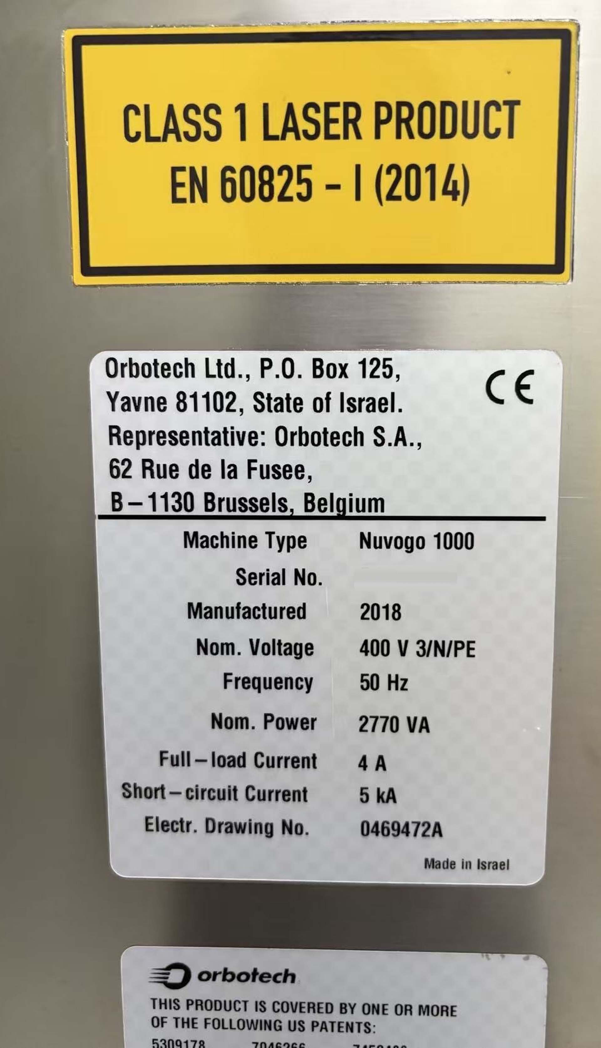 사진 사용됨 ORBOTECH Nuvogo 1000 판매용