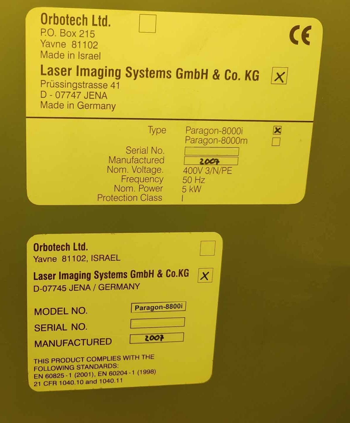 Foto Verwendet ORBOTECH Paragon 8800i Zum Verkauf
