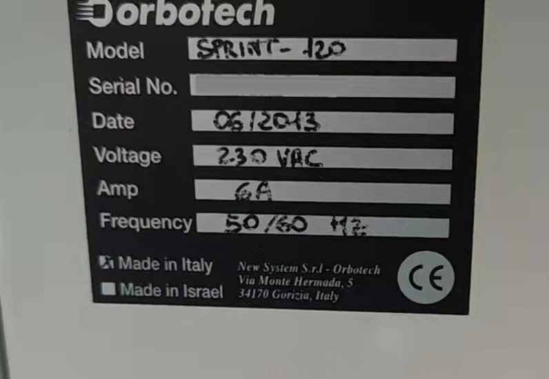 Photo Used ORBOTECH Sprint-120 For Sale