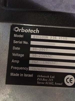 图为 已使用的 ORBOTECH Symbion P-36 Plus 待售