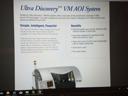 Photo Used ORBOTECH Ultra Discovery VM For Sale