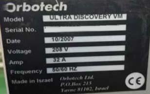 图为 已使用的 ORBOTECH Ultra Discovery VM 待售