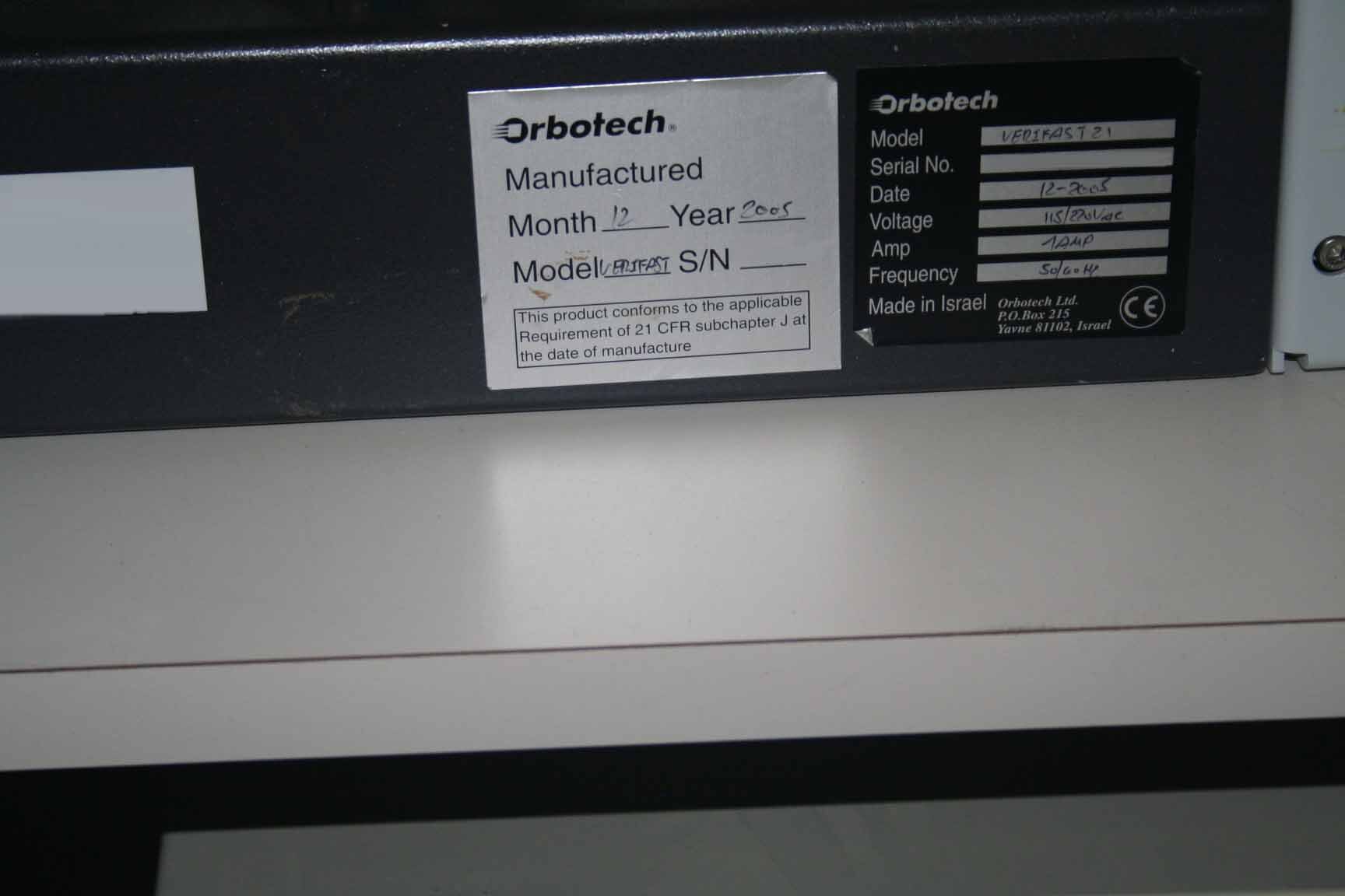 Foto Verwendet ORBOTECH Verifast 21 Zum Verkauf