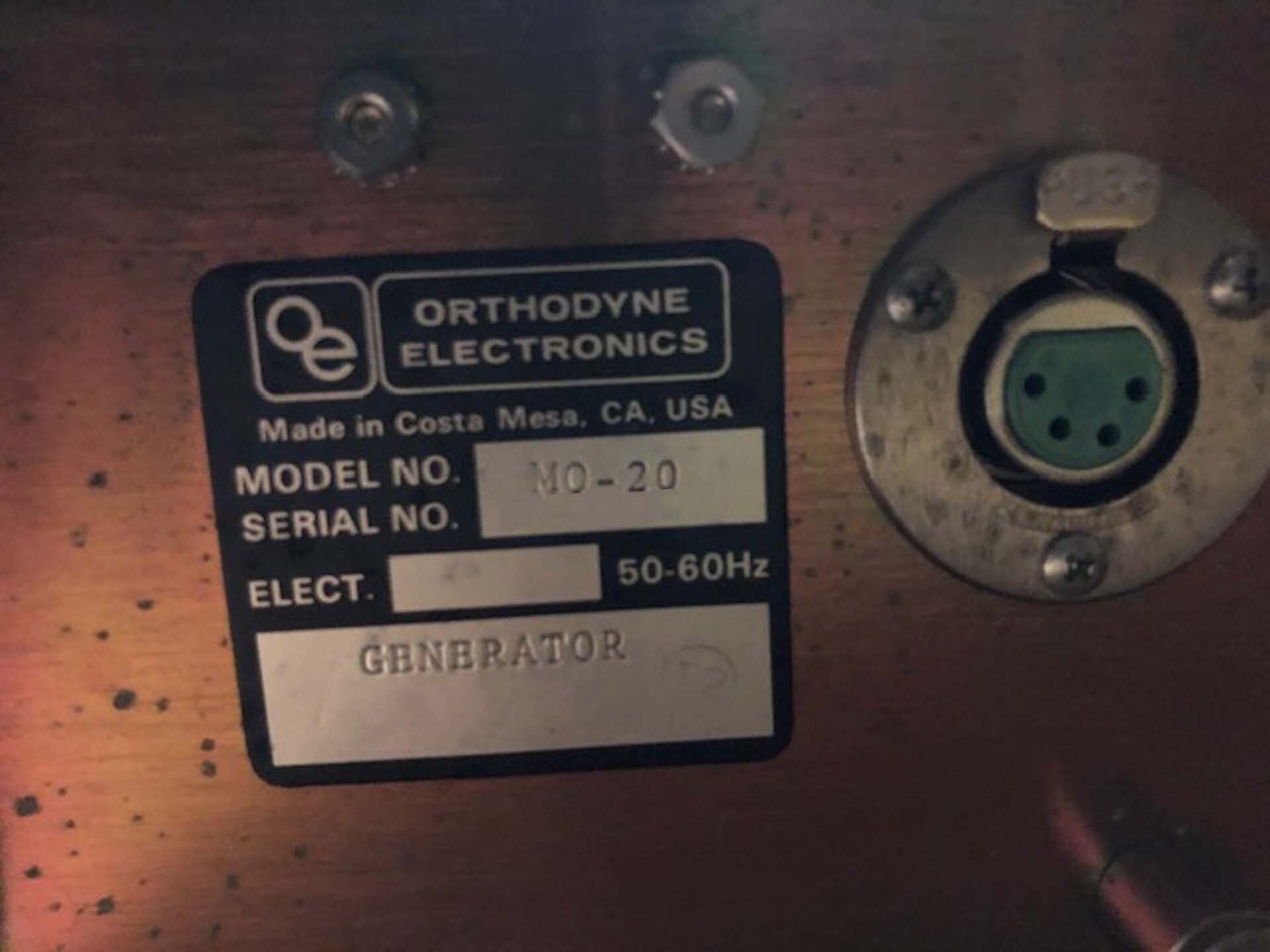 Photo Used ORTHODYNE MO-20 For Sale